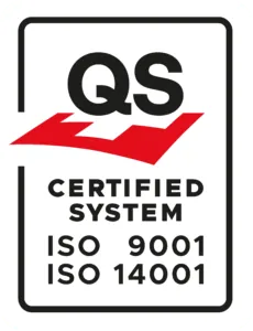QS-Siegel: zertifiziert nach ISO 9001 und ISO 14001